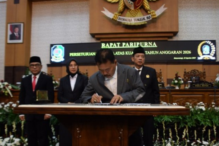 DPRD dan Pemkab Tandatangani Nota Kesepakatan KUA-PPAS 2026, Sinergi untuk Kesejahteraan Rakyat